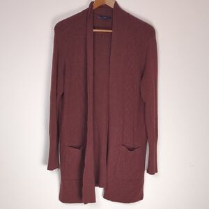 Denver Hayes Terracotta Open Cardigan